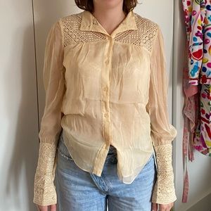 #dvf #tvf #dianebonfurstenberg #blouse #sheer